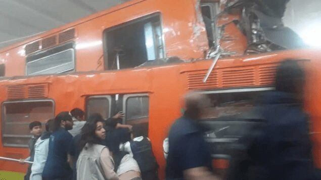 Choque De Trenes En Metro Tacubaya Deja Muerto Y Heridos Video