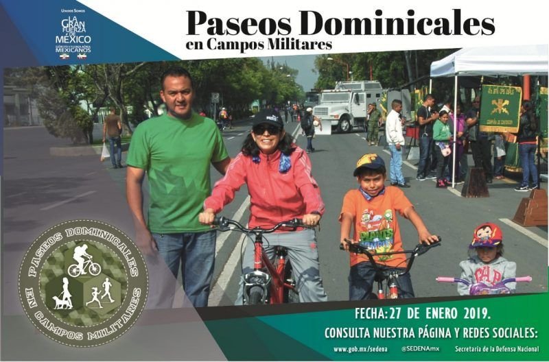 Invita SEDENA a familias al paseo dominical en diversos campos militares SEDENA Paseo Dominical 240119 (1)