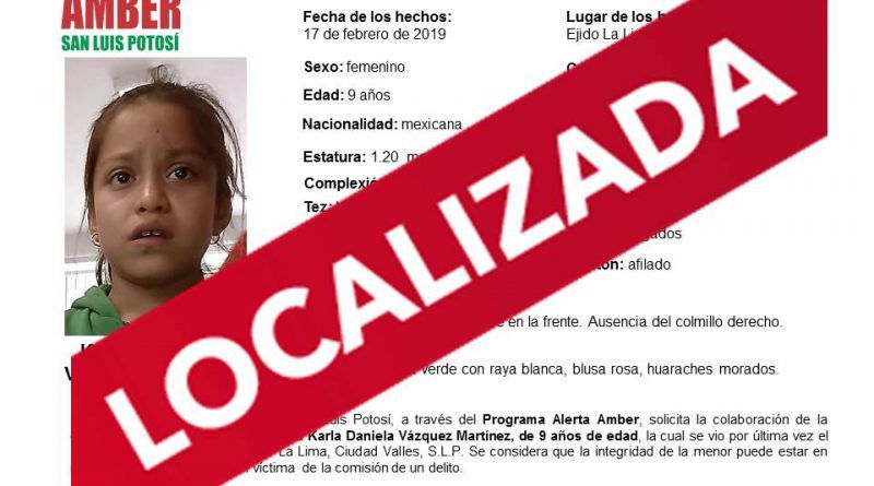 Localizan A La Menor Extraviada Karla Daniela