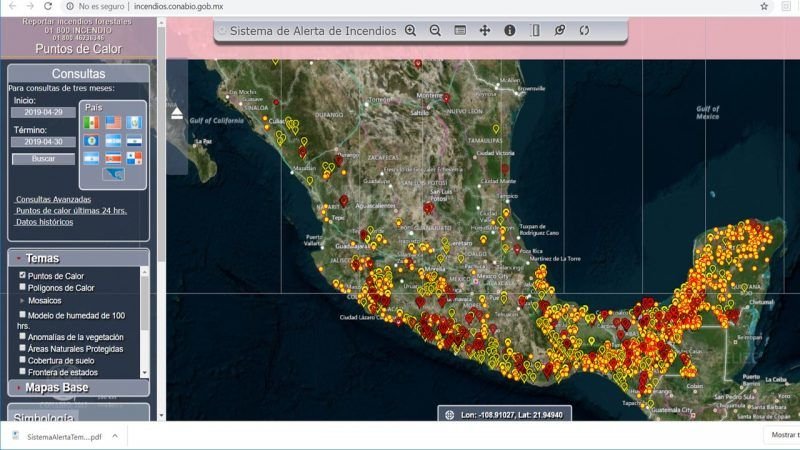 CONAFOR y PC usan herramientas satelitales en la prevención de incendios PC Sistema Satelital 300419 (1)