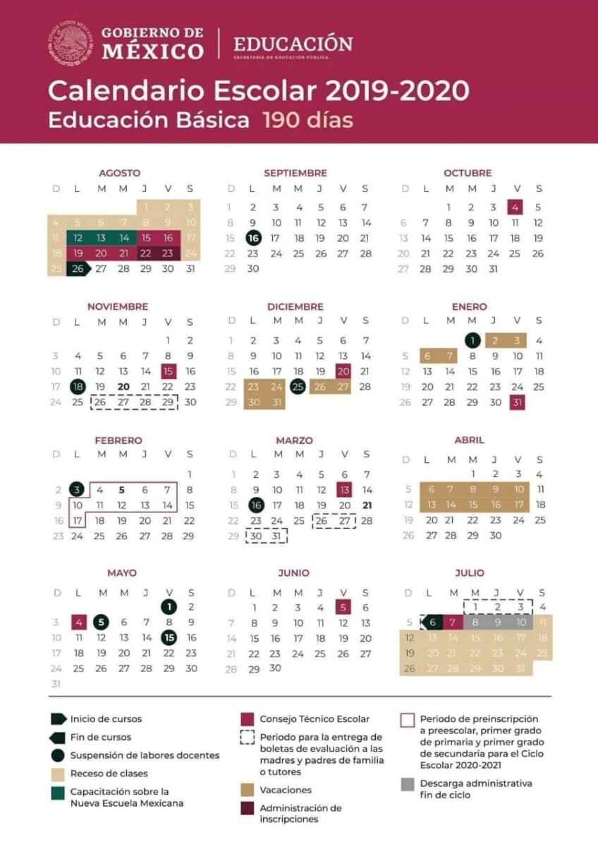 31 calendario escolar