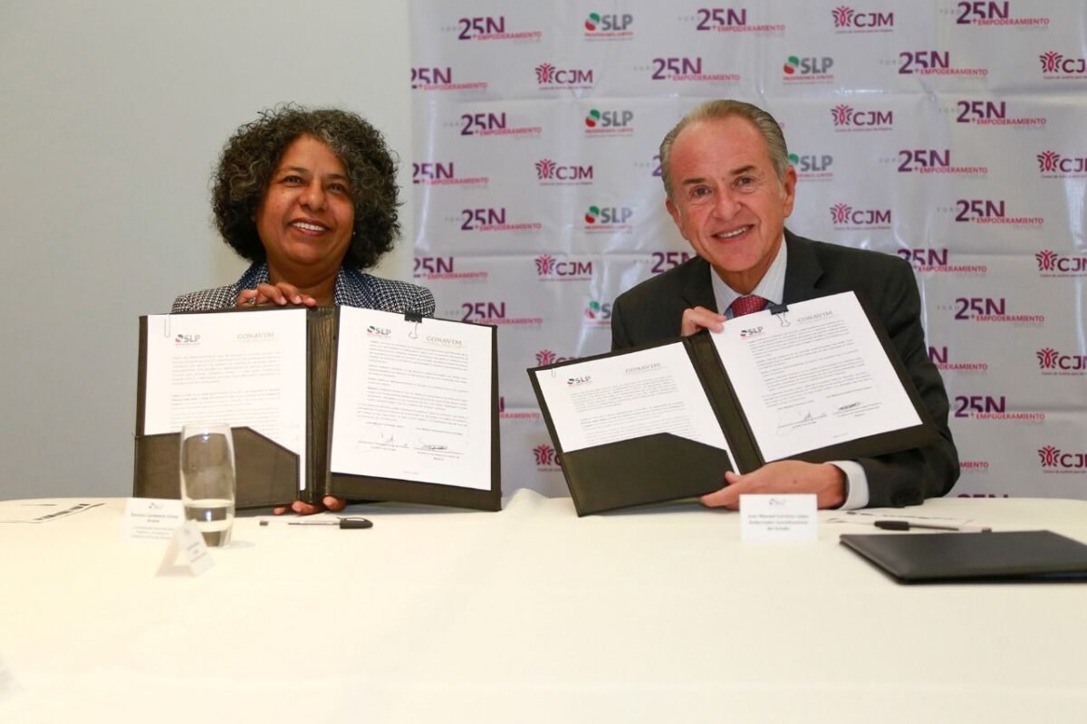 Firman JM Carreras y titular de CONAVIM carta intención para la erradicación de la violencia contra las mujeres en escuelas 27JMCL Carta Intención 271119 (2)