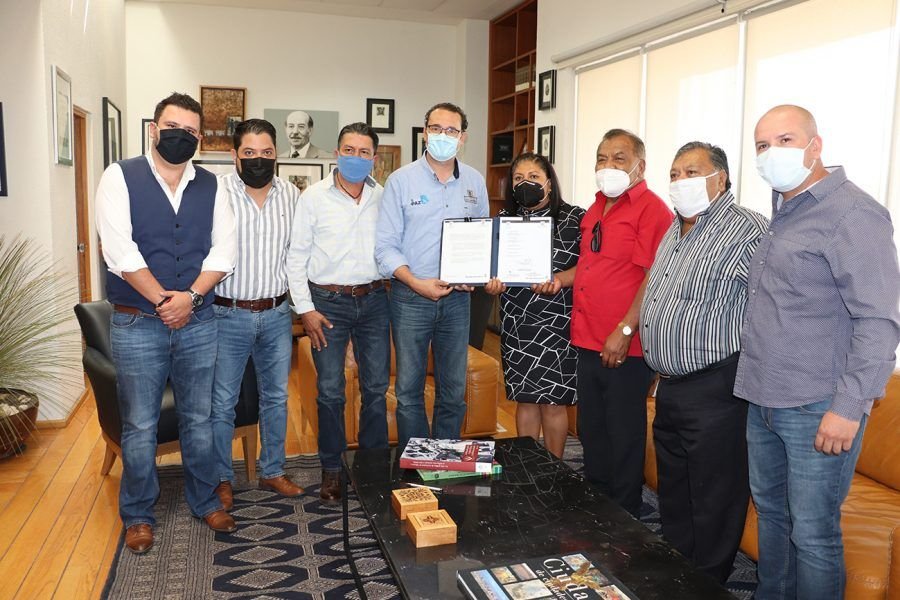 FIRMA DE CONVENIO AYTO, TIANGUIS Y MERCADOS