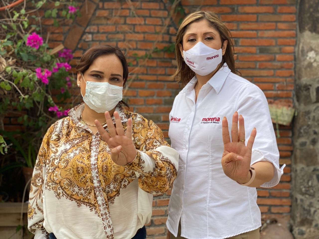 Vianey suma su capital politico al de la Dra. Mónica. IMG-20210328-WA0066