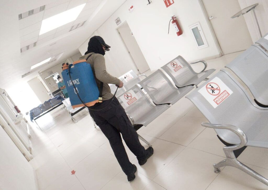 Espacios públicos sanitizados