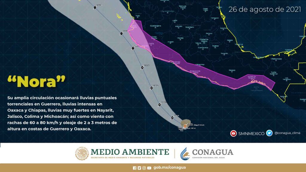 tormenta tropical nora