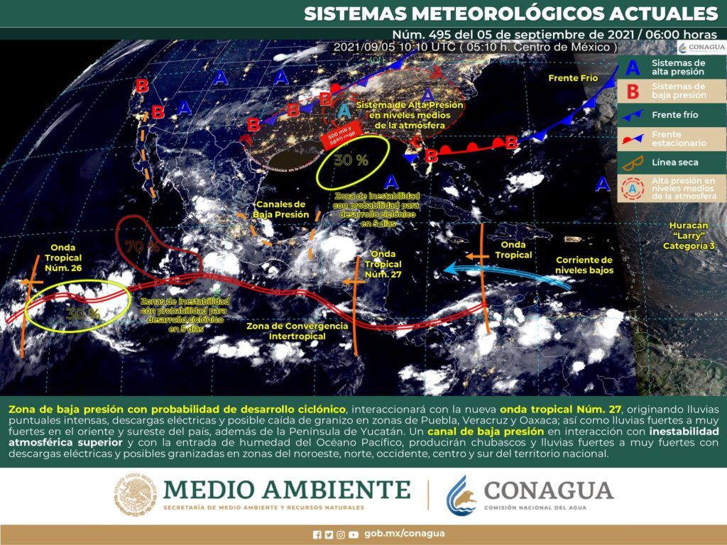 mapa clima 5 sept