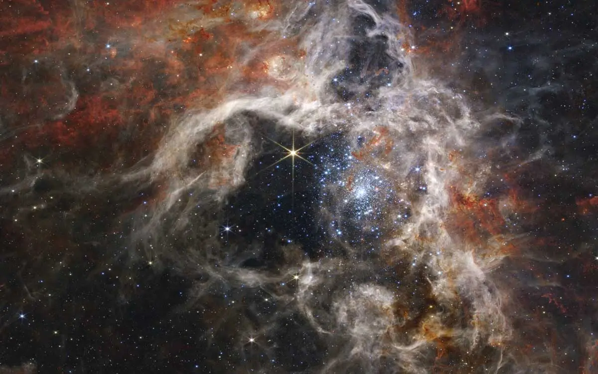 El telescopio Webb de la NASA capta una tarántula cósmica gigante nasa-telescopio-webb-tarantula-cosmica