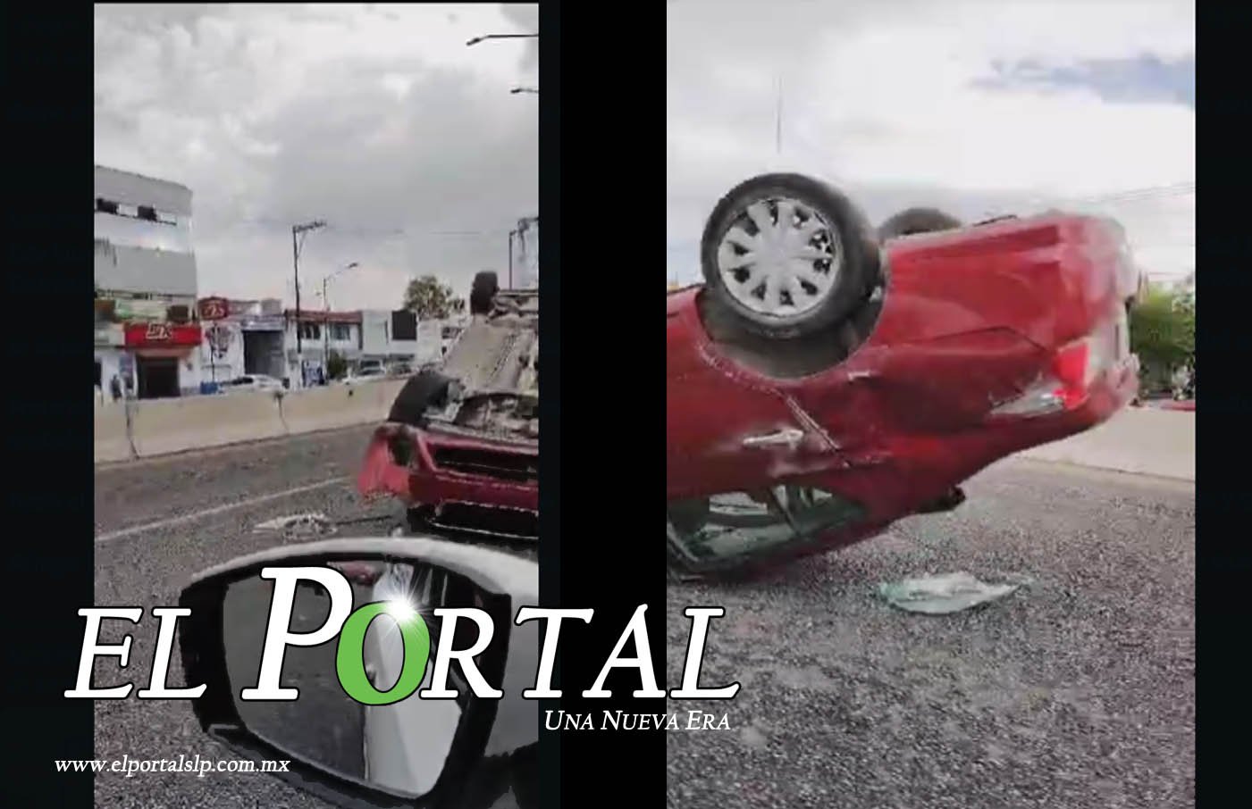 Fuerte accidente en el Periférico Oriente hacia el Distribuidor Juárez carro