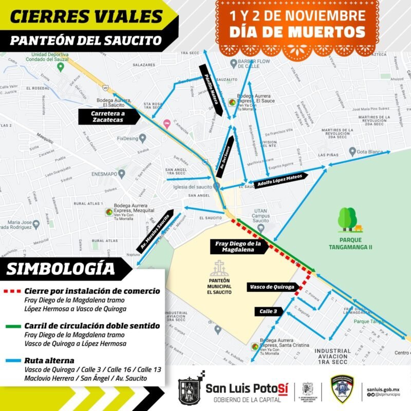 SSPC de la Capital pone en marcha operativo vial en panteones de la ciudad y las delegaciones municipales cierres-1