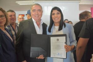 Verónica Rodríguez recibe constancia como Senadora de la República