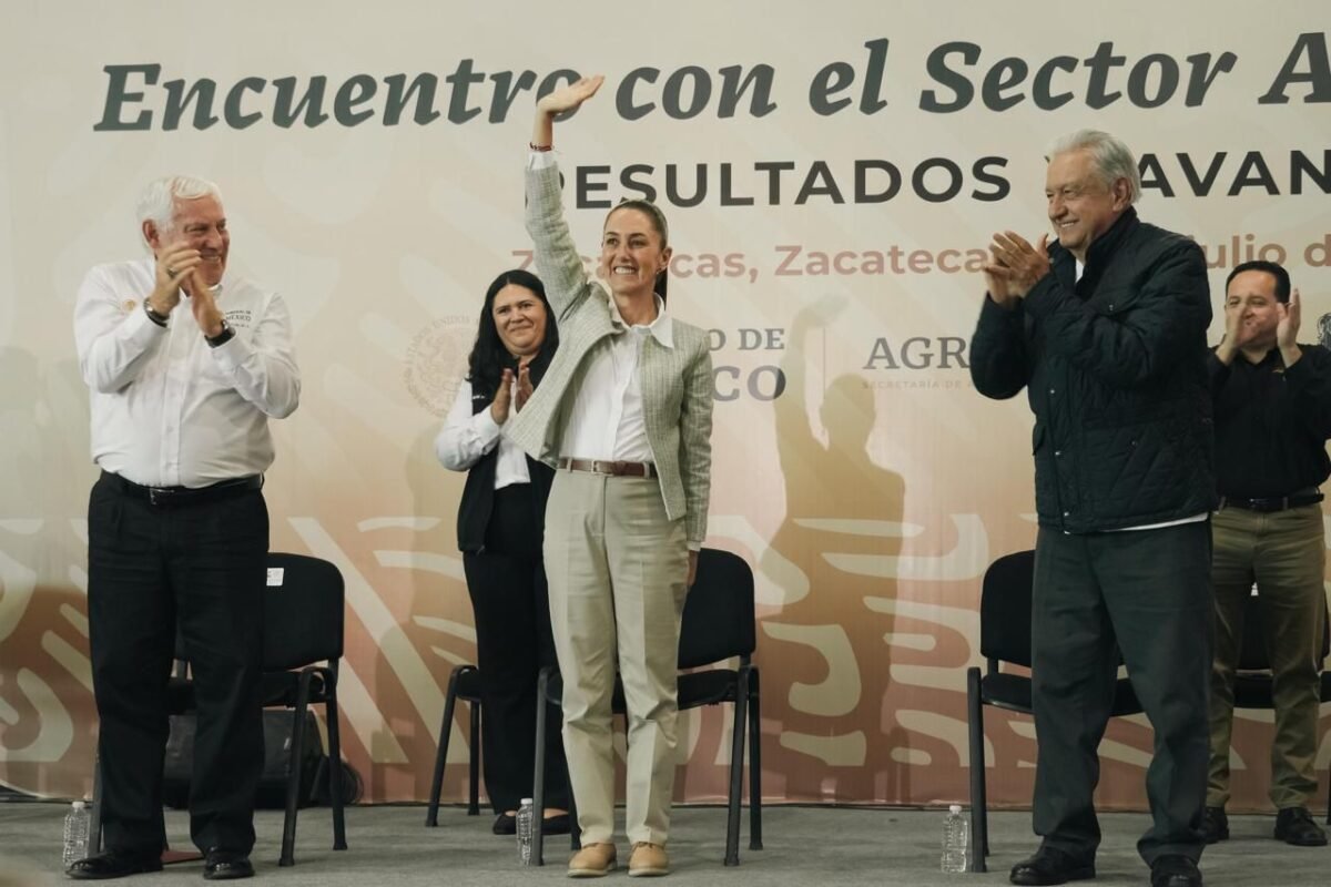 Claudia Sheinbaum: Seguiremos con el apoyo a los zacatecanos que trabajan el campo encuentro sector agropecuario