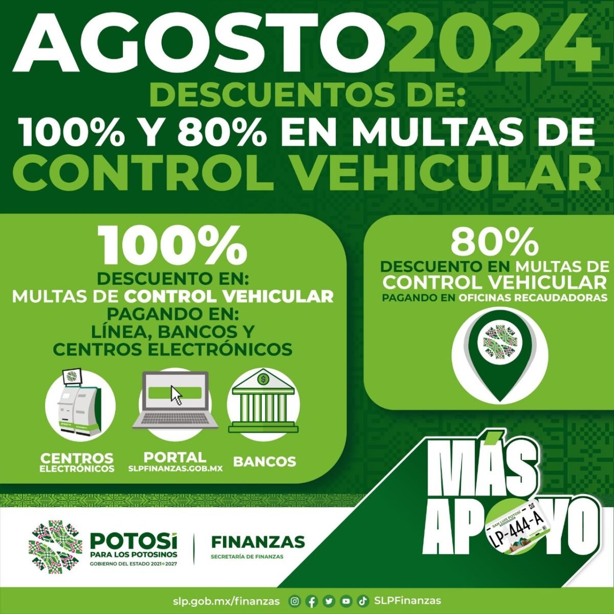 control vehicular descuentos