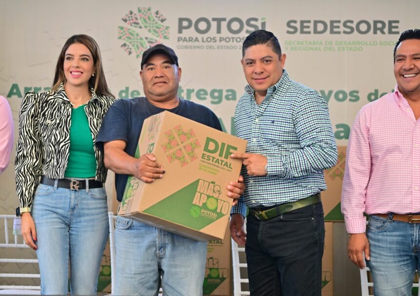 Familias agradecen por apoyo alimentario a Ricardo Gallardo programa alimentario