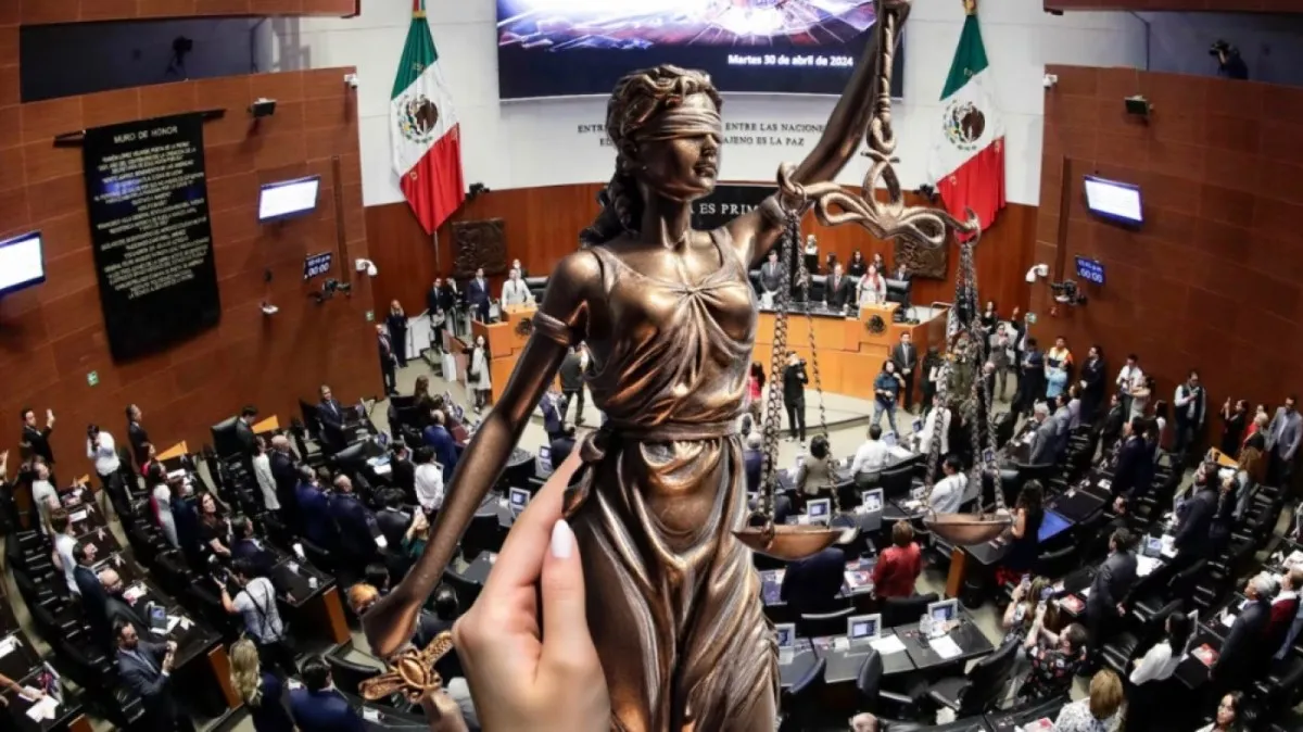 Se aprueba en el Senado en lo general la reforma judicial de AMLO en medio de protestas