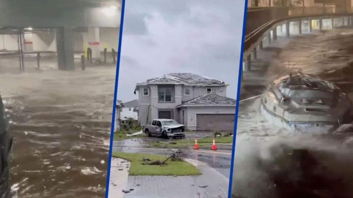 Huracán Milton deja Florida con inundaciones masivas y apagón generalizado huracan milton dejo en florida