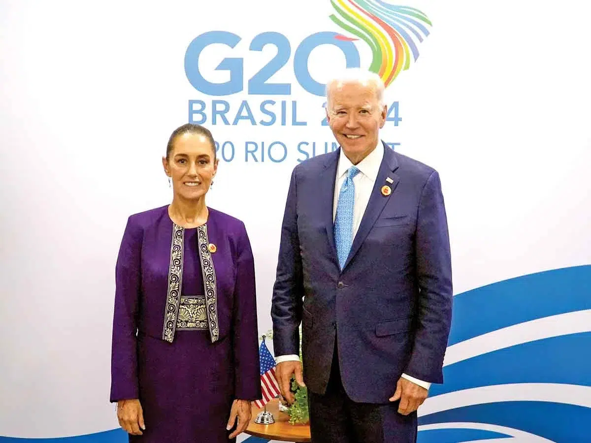 biden y sheinbaum en el g 20