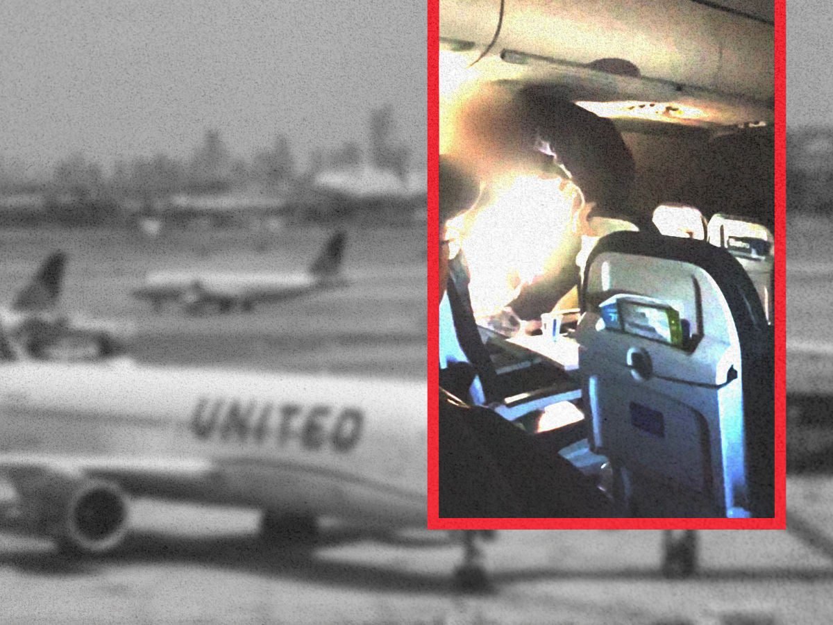 Pasajero es atado tras estar agresivo