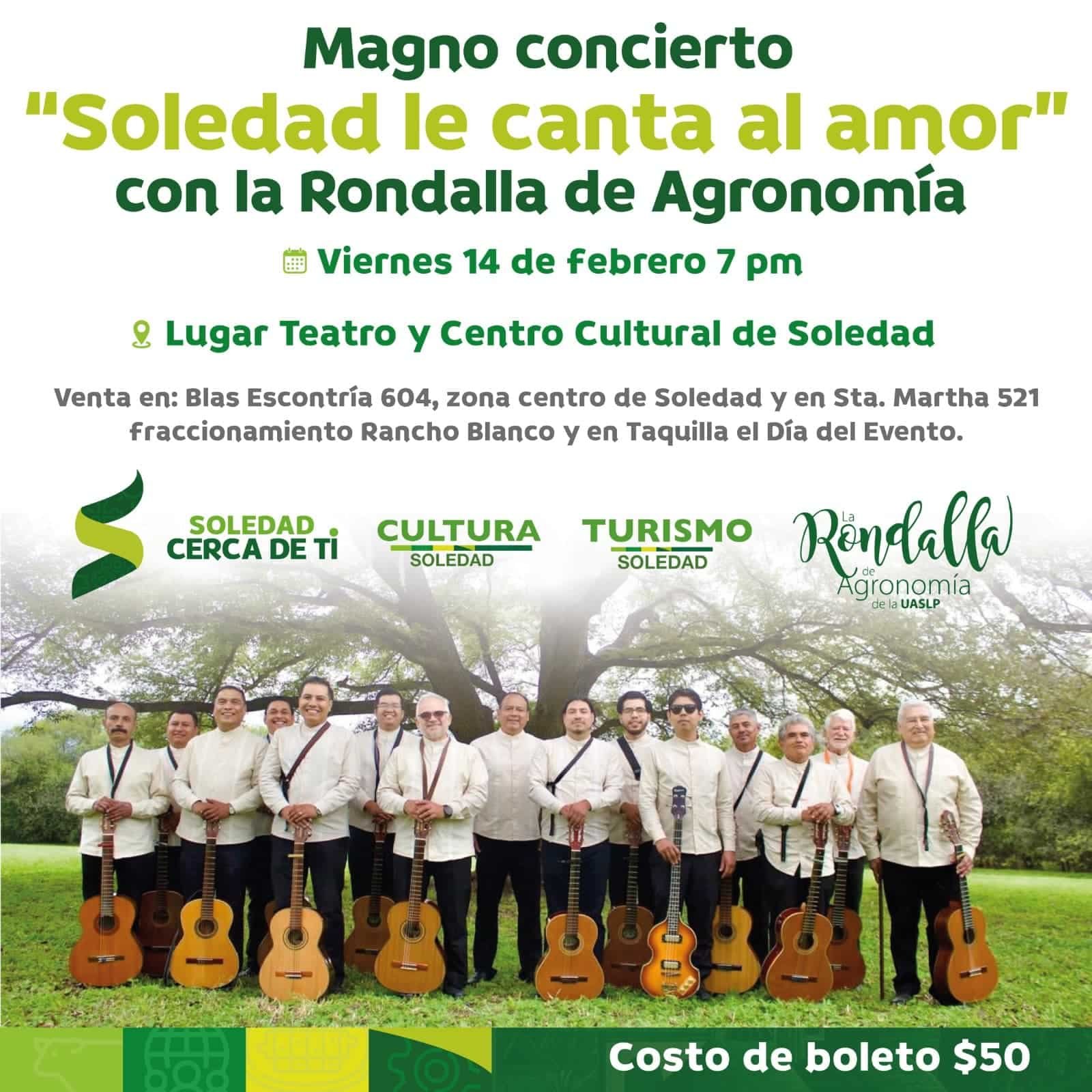 "Soledad le canta al Amor": Concierto de Rondalla este Día de San Valentín rondalla soledad