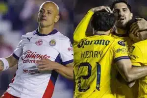 Chicharito y Guadalajara sufren voltereta y goleada de las Águilas