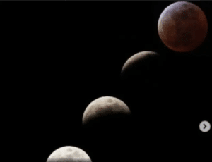 Así se vio este viernes el eclipse lunar total (+fotos)