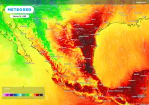 Calor intenso, viento severo, lluvias y condiciones secas en varias zonas del país