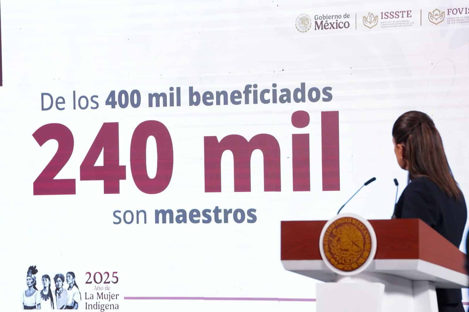 sheinbaum credios impagables isste