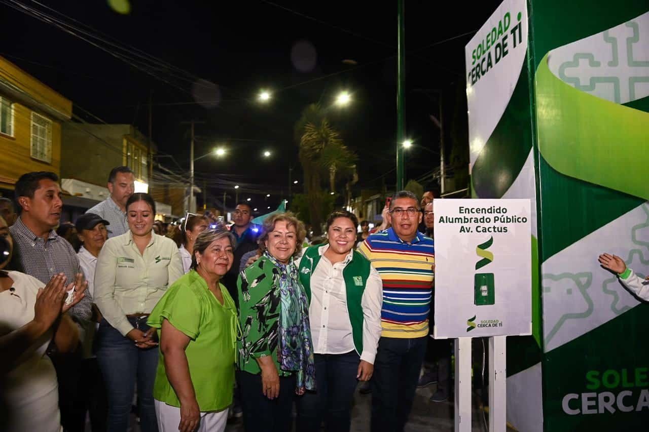 Juan Manuel Navarro enciende integral alumbrado tipo LED en el Sector Oriente de Soledad alumbrado