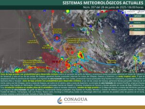 Zonas de Baja Presión y Onda Tropical Provocarán Lluvias Intensas y Olas de Calor en el País