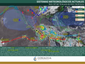 Erick se convierte en Huracán cat.1 frente a costas de Oaxaca