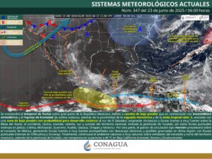 Onda tropical No. 5 sigue generando lluvias en todo el país