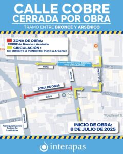 Cambio de circulación en la Col. Morales en la capital potosina