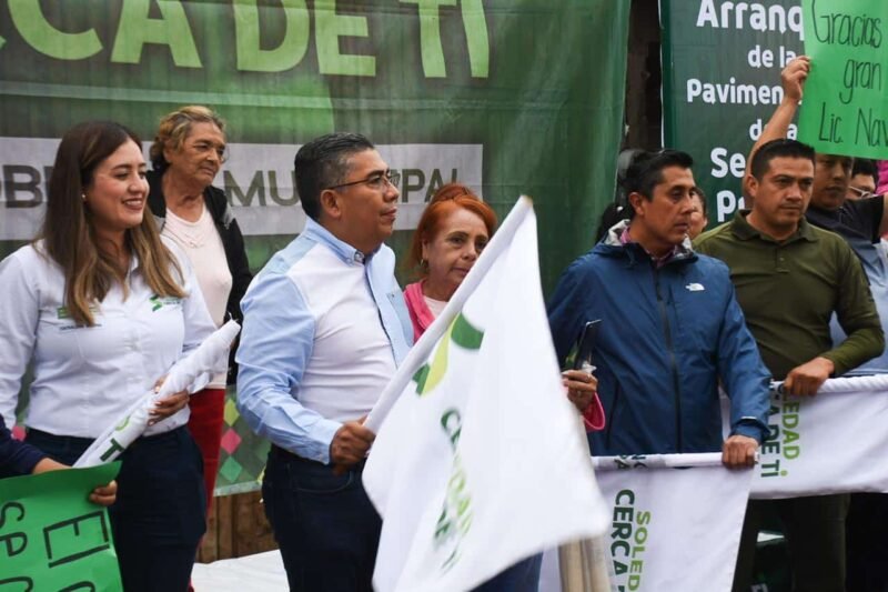 pavimentacion de calle de soledad