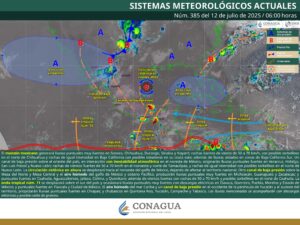 Alerta por Lluvias Muy Fuertes y Rachas de Viento en el Noroeste de México