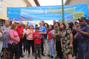 Enrique Galindo lleva obras a la colonia Providencia: pavimentación y alumbrado