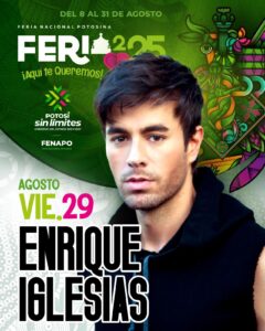 Enrique Iglesias encenderá la FENAPO 2025