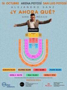 Alejandro Sanz llega a San Luis Potosí con su gira