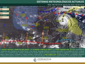 “Monzón y ondas tropicales provocarán lluvias intensas en gran parte de México”