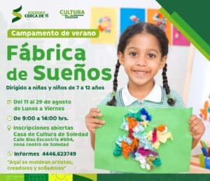 Taller “Fábrica de sueños” abrirá sus puertas para fomentar la creatividad infantil en Soledad