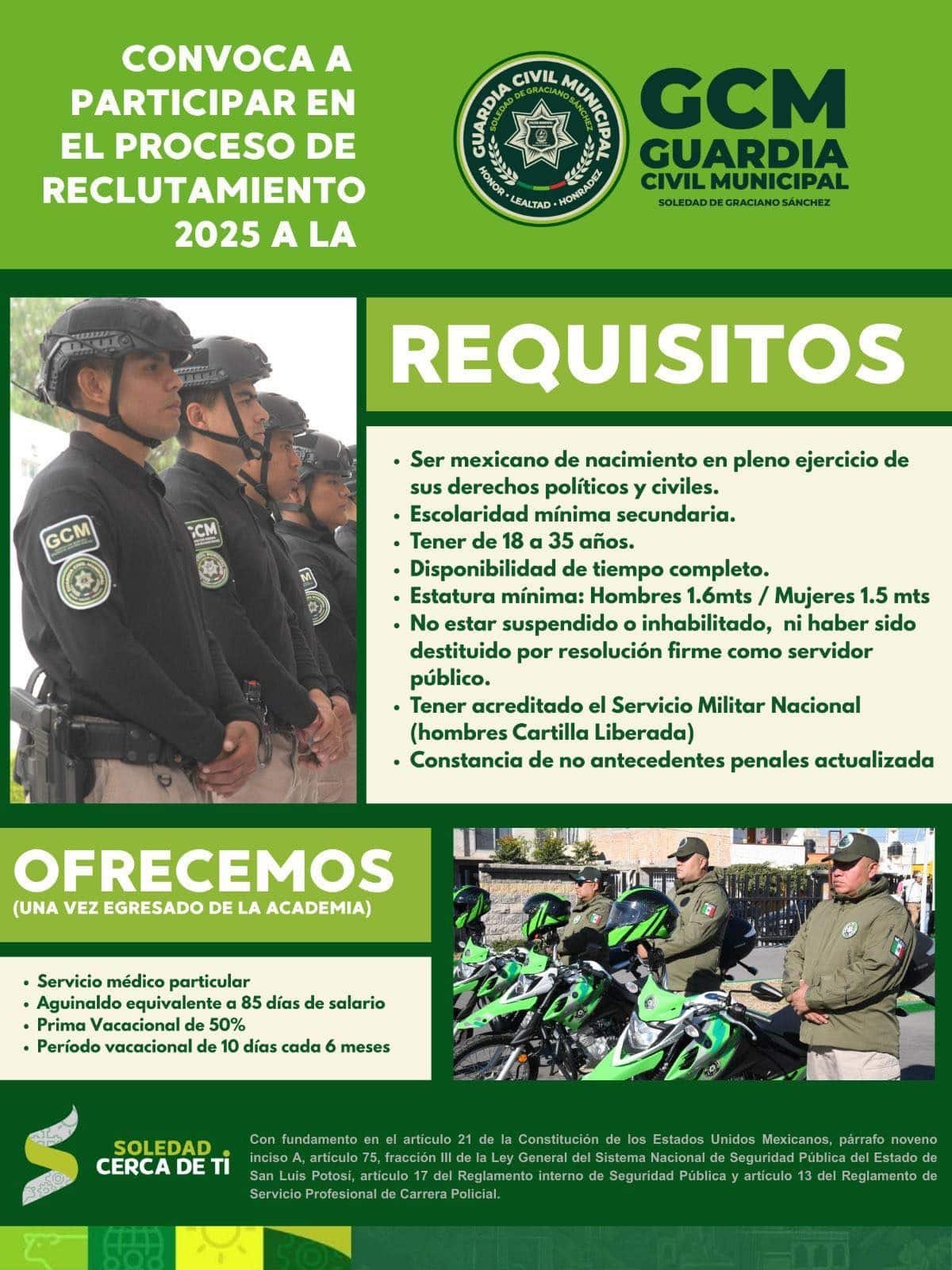 hombres y mujeres con vocación de servir en Soledad Convocatoria