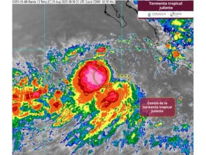 Se ha formado la tropical Juliette,aquí su trayectoria