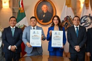 Ricardo Gallardo y Libia García cierran filas por la seguridad del bajío