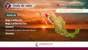 Entra Onda de Calor y lluvias fuertes para estos estados