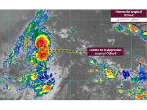 Se forma la depresión tropical Ocho-E en el Pacífico; podría evolucionar a tormenta tropical Henriette (trayectoria)