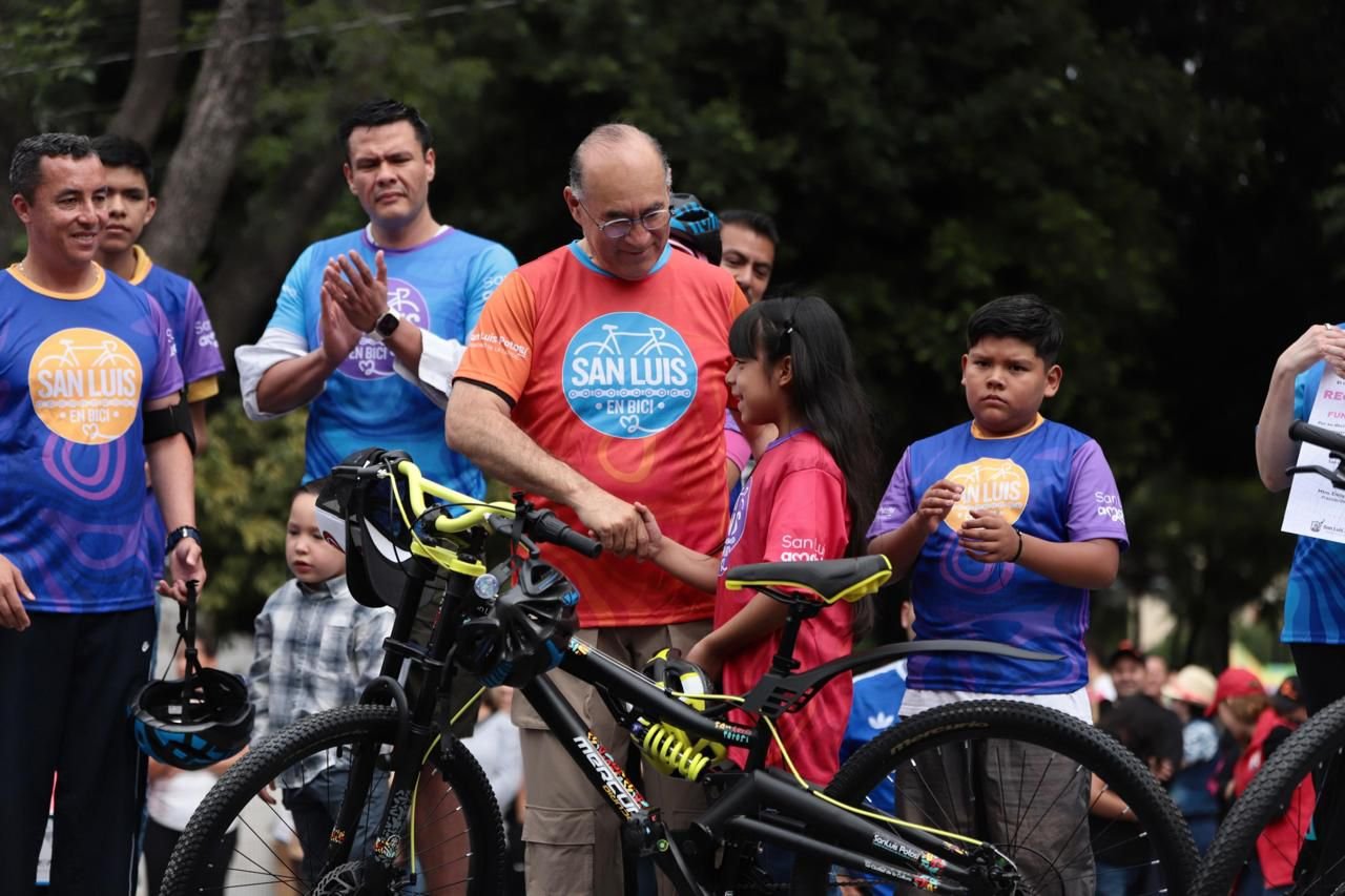 Con masiva y extraordinaria rodada, arranca programa San Luis en Bici del Gobierno de la Capital rodada Galindo