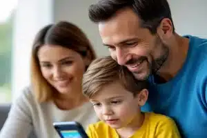 Niños duermen más si sus padres limitan el uso del celular en la noche