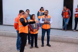 Avanzan trabajos de Julián de los Reyes, Alcalde Galindo supervisa obra
