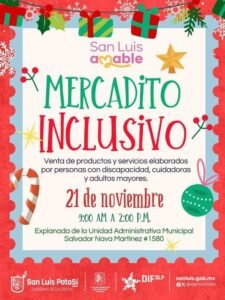 Este viernes 21 de noviembre, el DIF Municipal tendrá Mercadito Inclusivo en la Unidad Administrativa Municipal