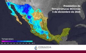 Lluvias fuertes en el noroeste, norte y occidente, con posible nieve en sierras de Sonora, Sinaloa, Durango y Chihuahua