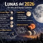2026 con 13 lunas llenas, una rara Luna Azul, varias superlunas y eclipses lunares